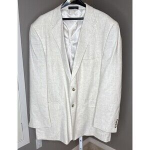 Bert Pulitzer Mens Blazer 52R Beige Tan Lightweight EXCELLENT condition